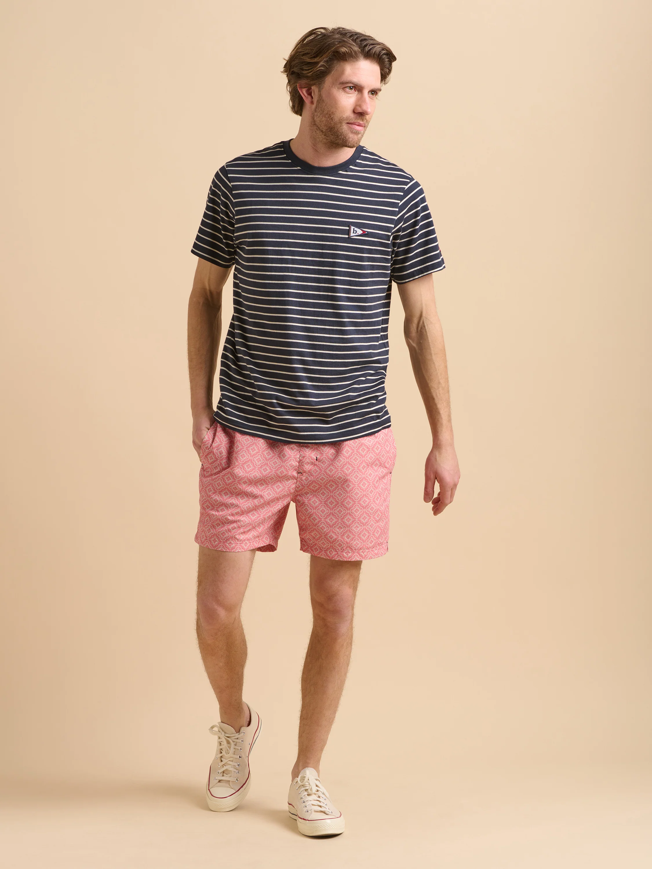 Navy Stripe Flag Tee - Image 3