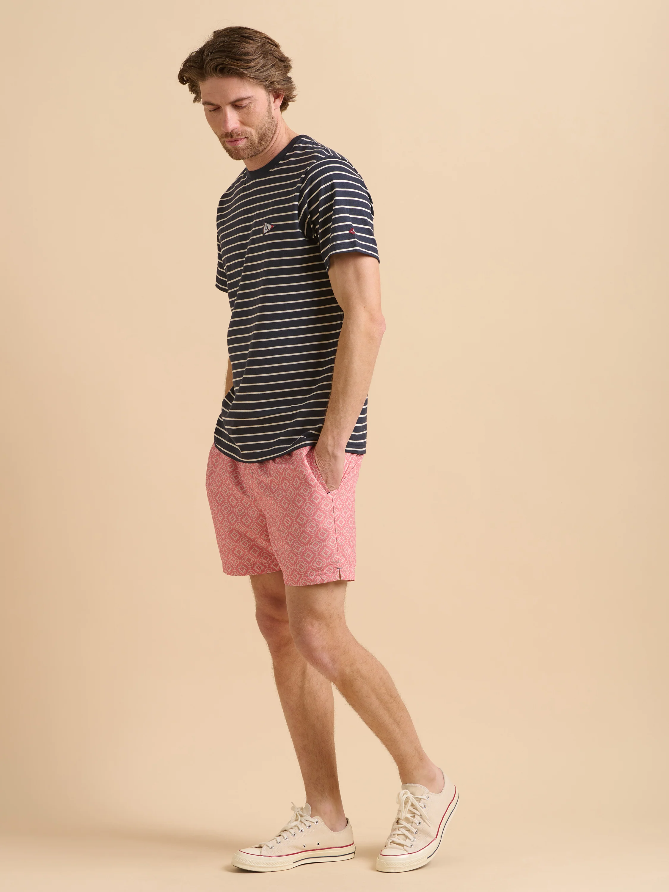 Navy Stripe Flag Tee - Image 4