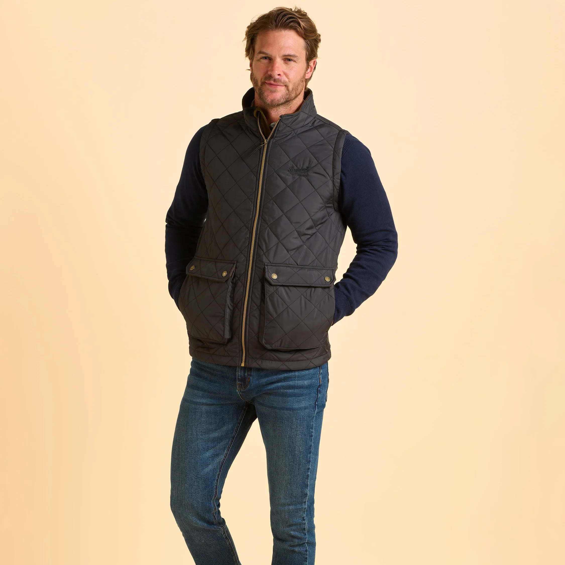 Oakham Diamond Quilted Gilet - Image 6