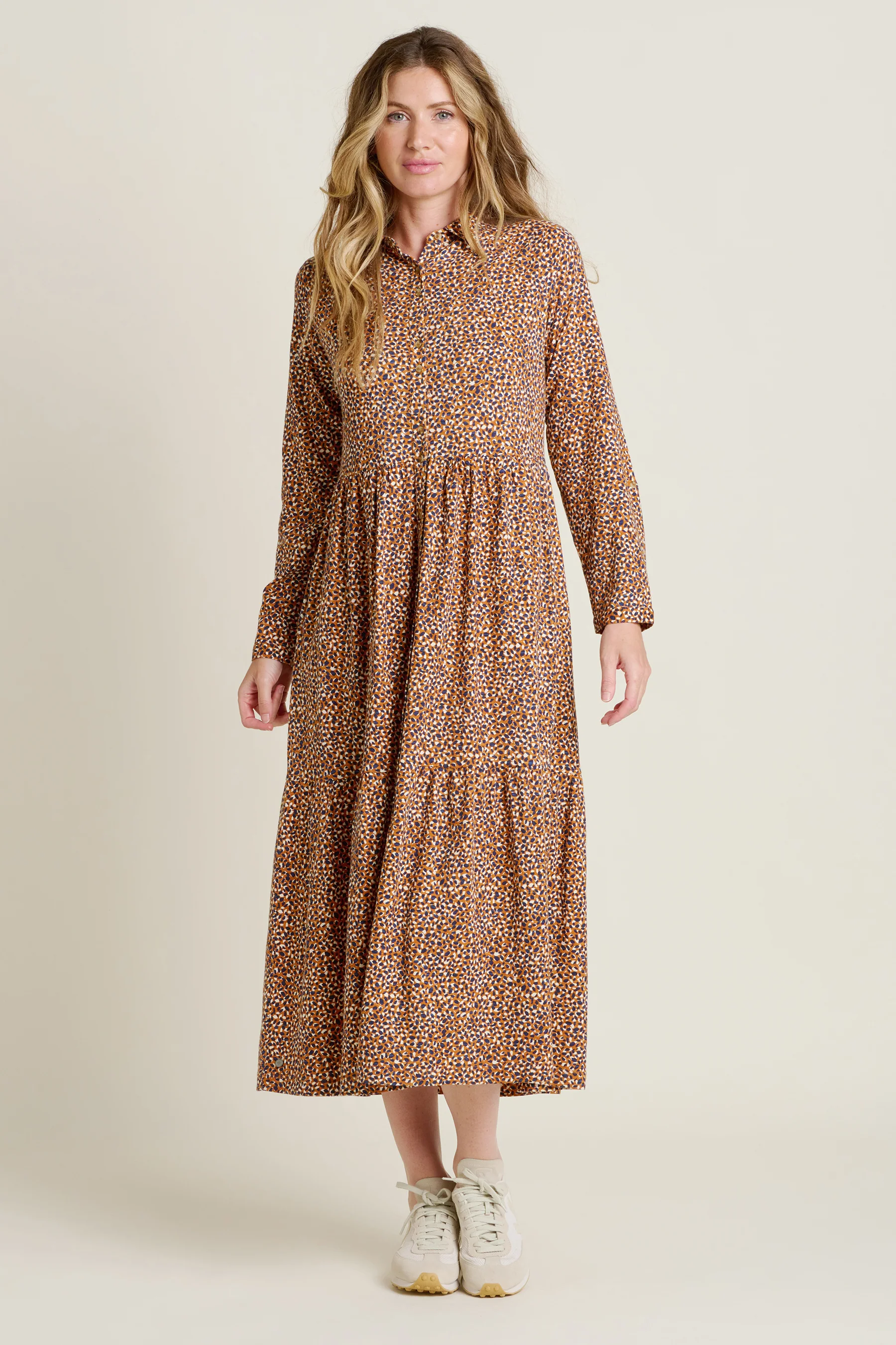 Painted Spot Maxi Dress - Image 3