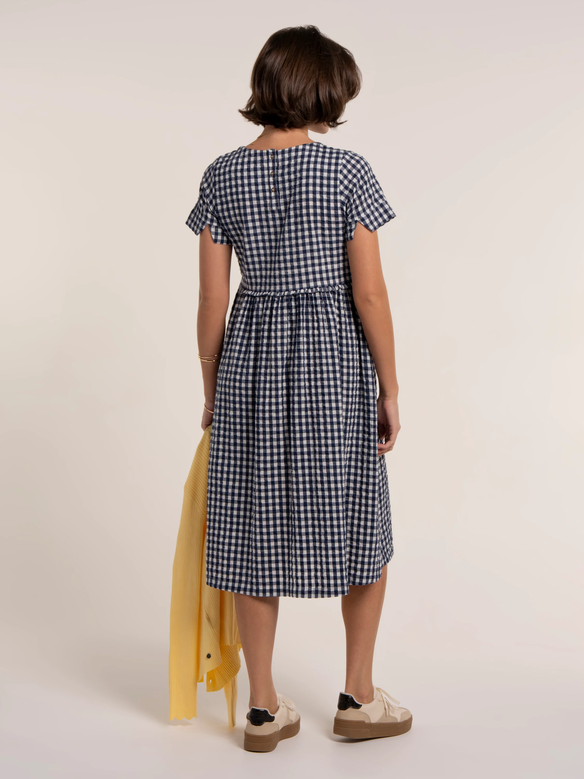 Perla Midi Gingham Dress - Image 2