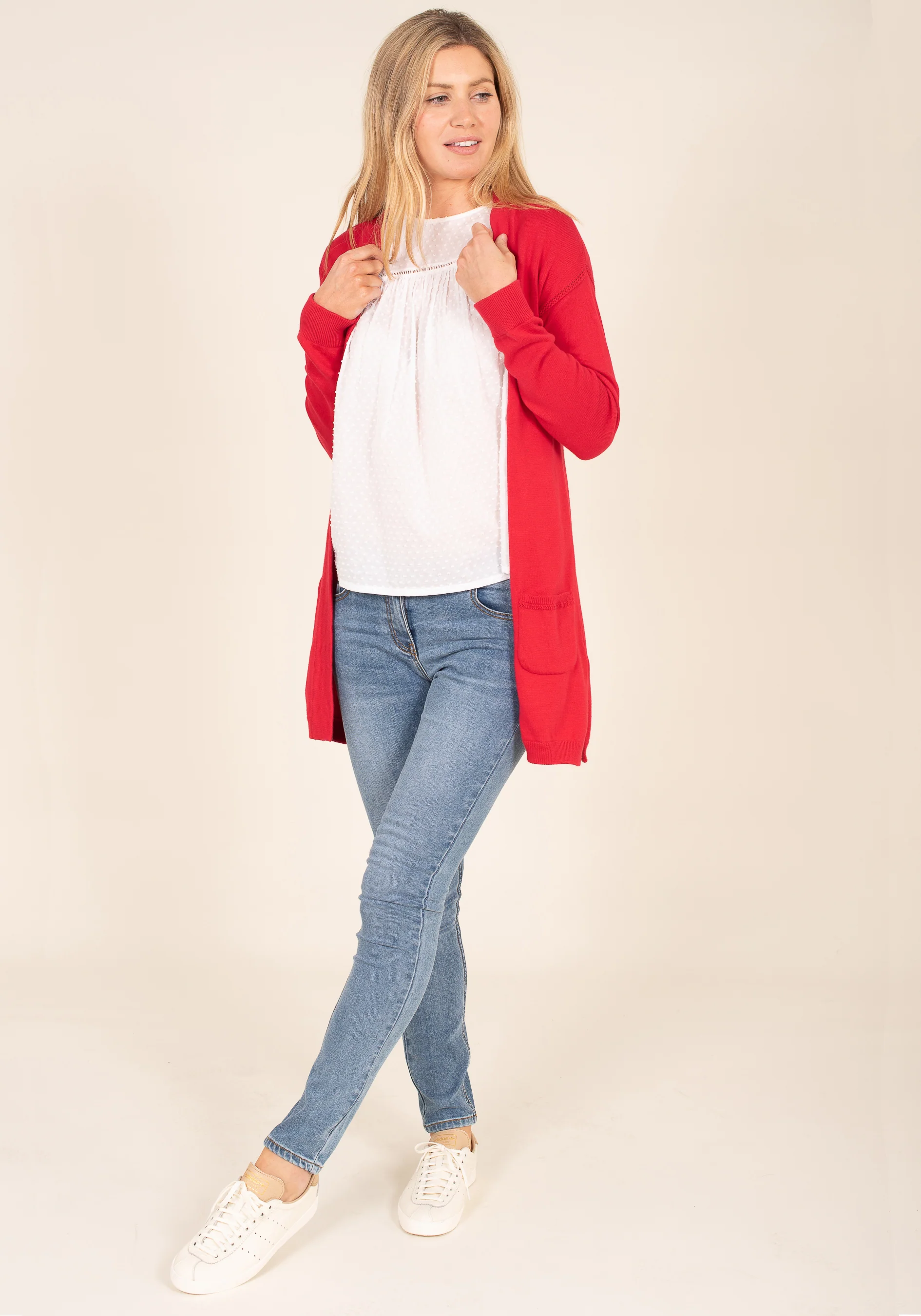 Organic Cotton Pointelle Cardigan - Image 5