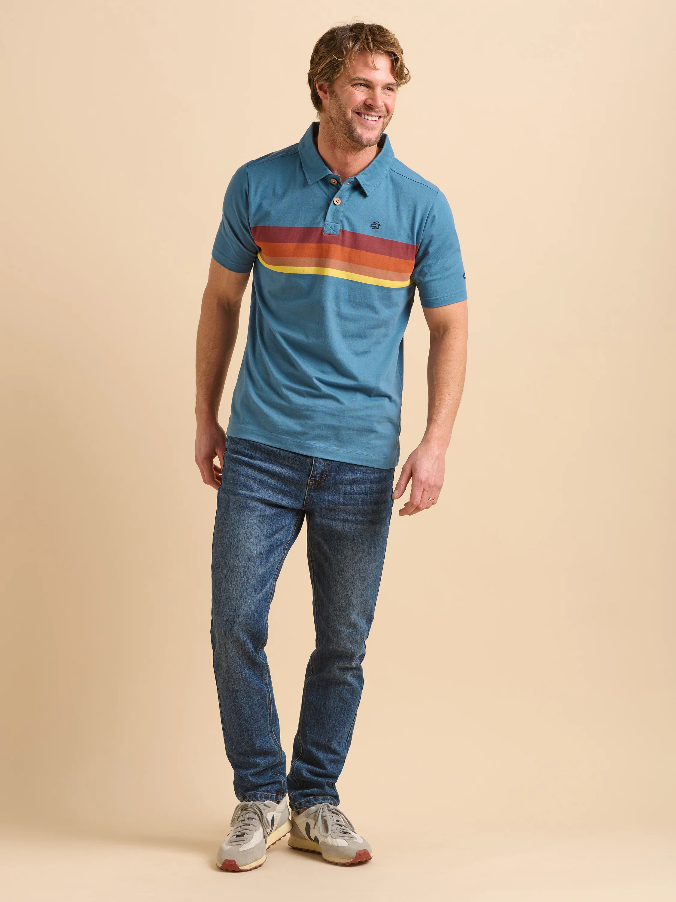 Retro Stripe Polo - Image 2