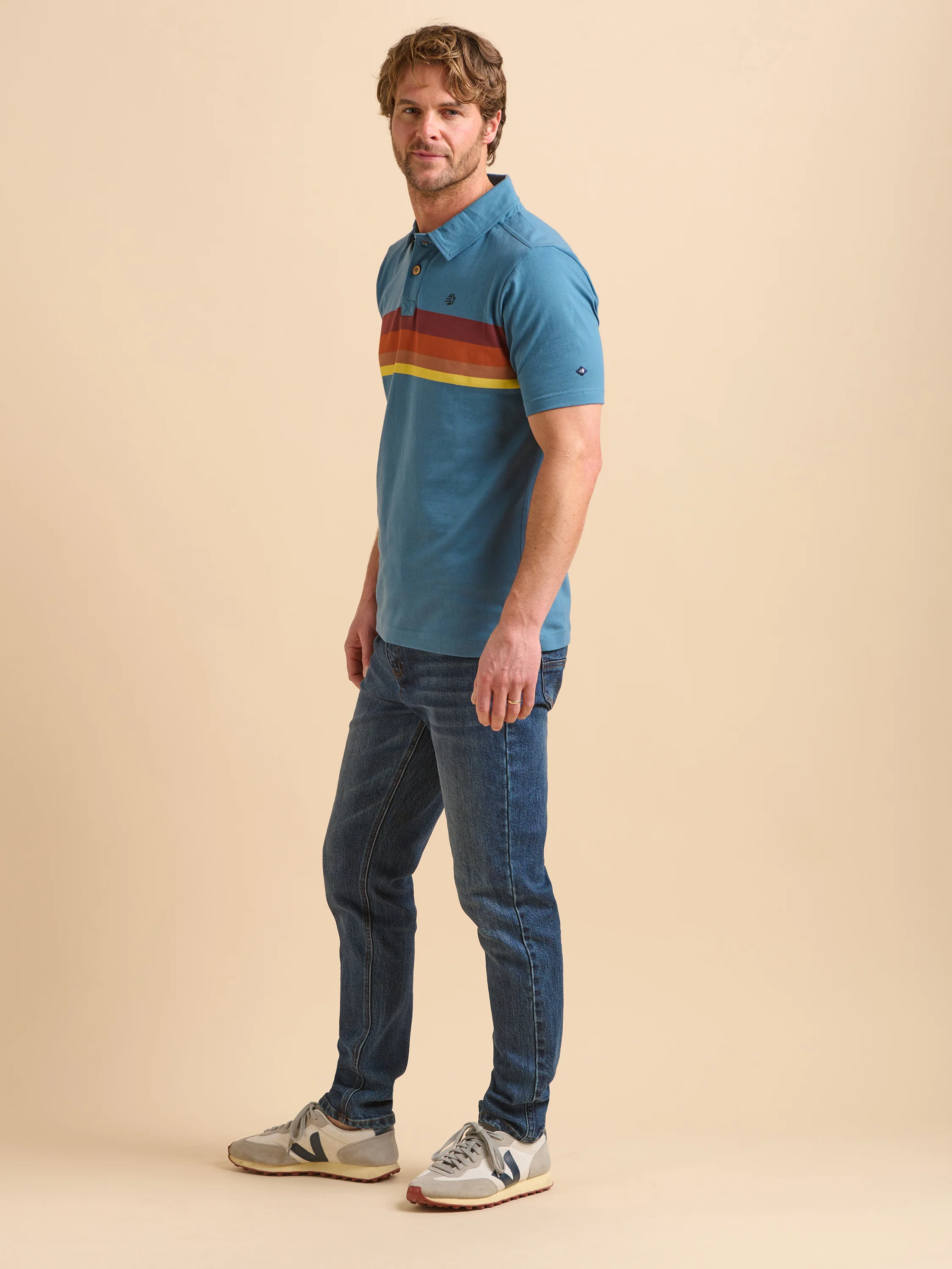 Retro Stripe Polo - Image 4