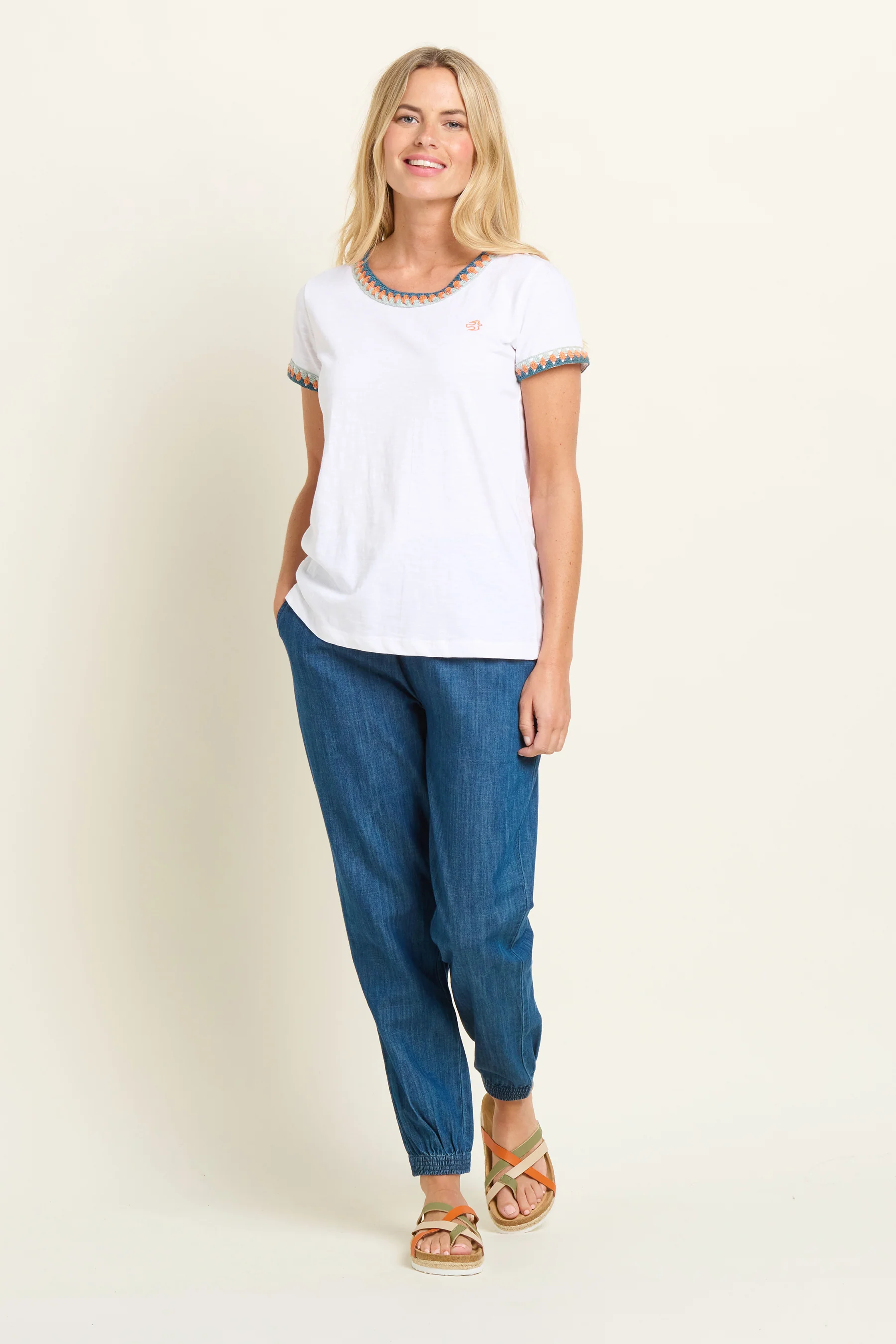 Reya Crochet Trim Tshirt - Image 5