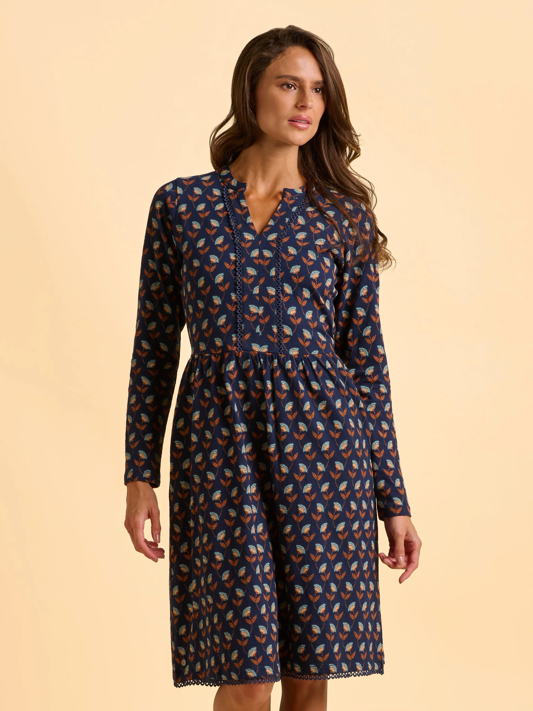 Rowan Navy Jersey Dress