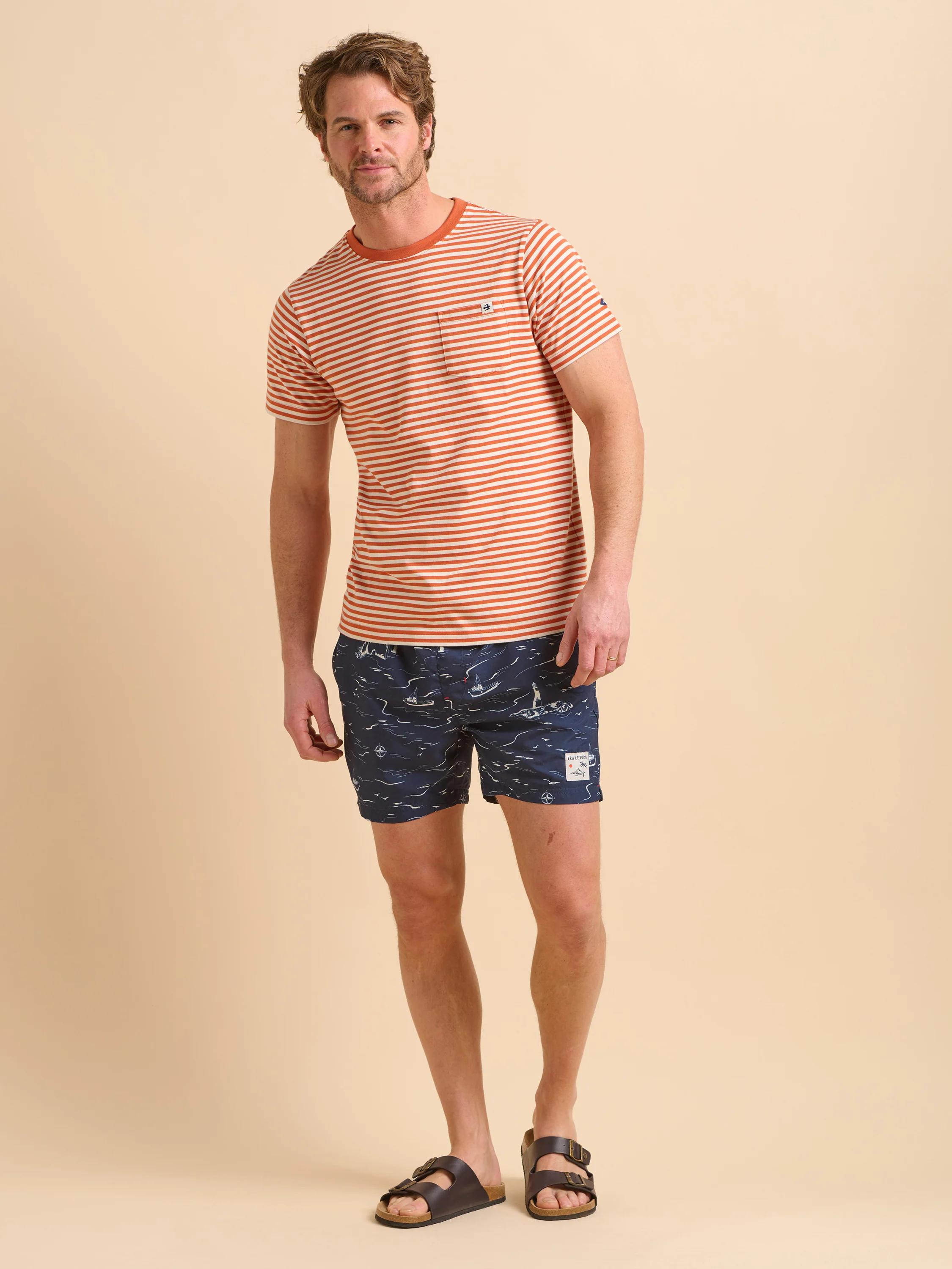 Rust Stripe Tee