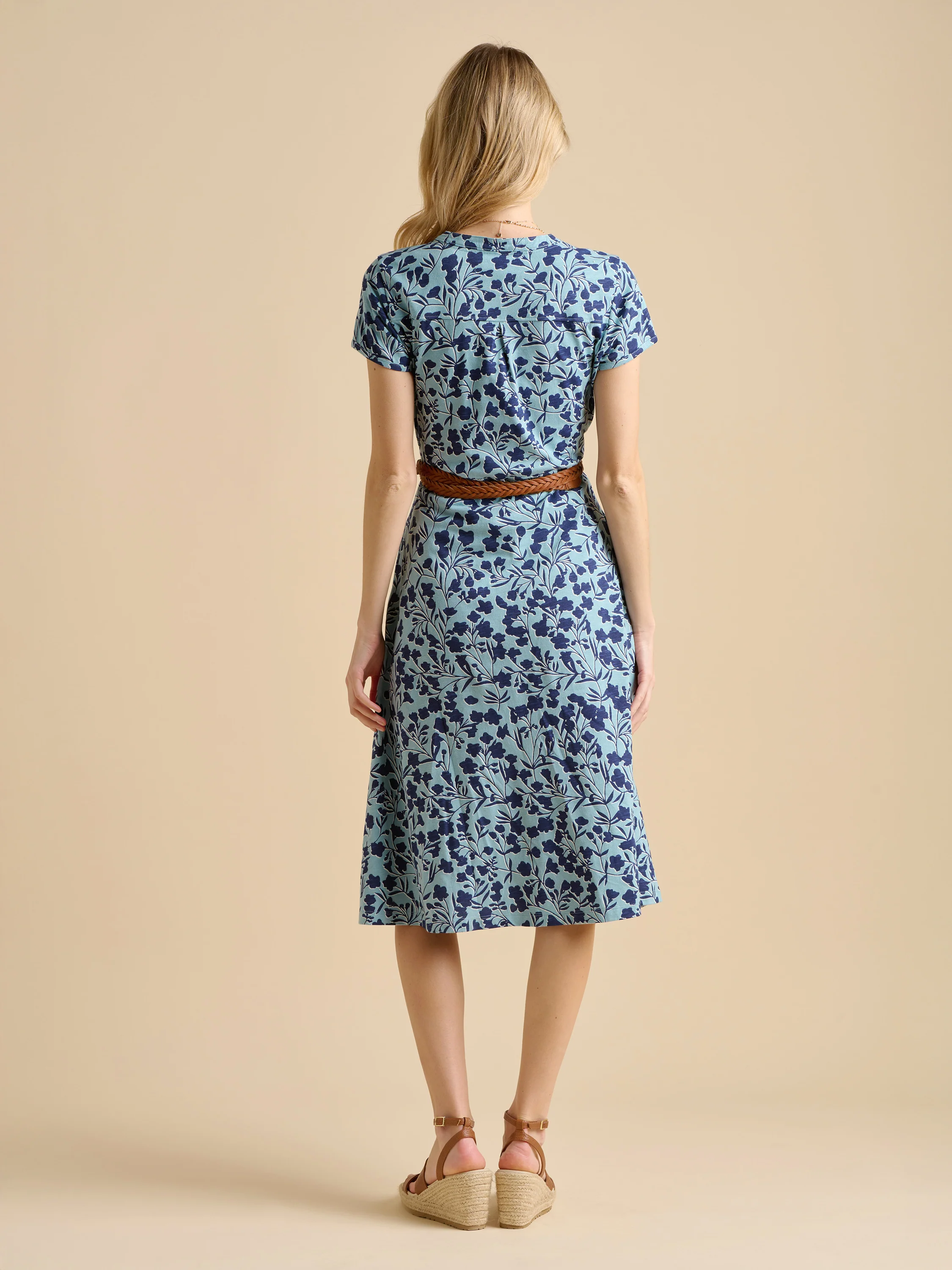 Shadow Floral Midi Dress - Image 6