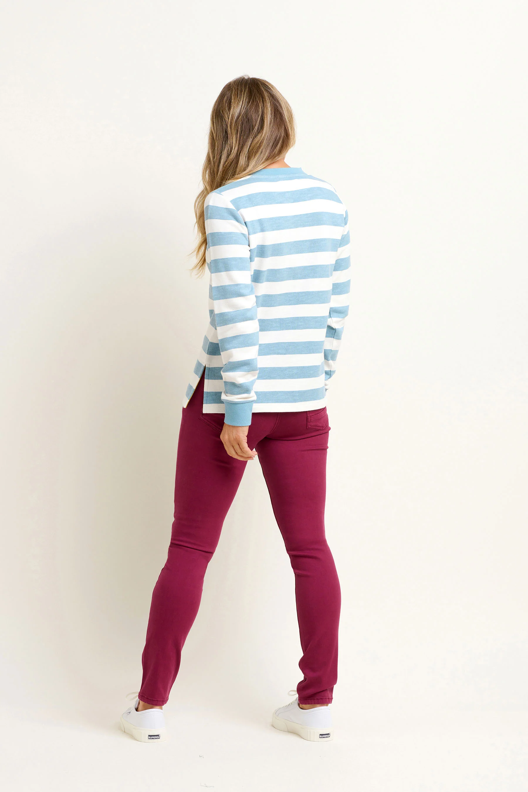 Stripe Crew Neck Sweatshirtshirt - Image 3