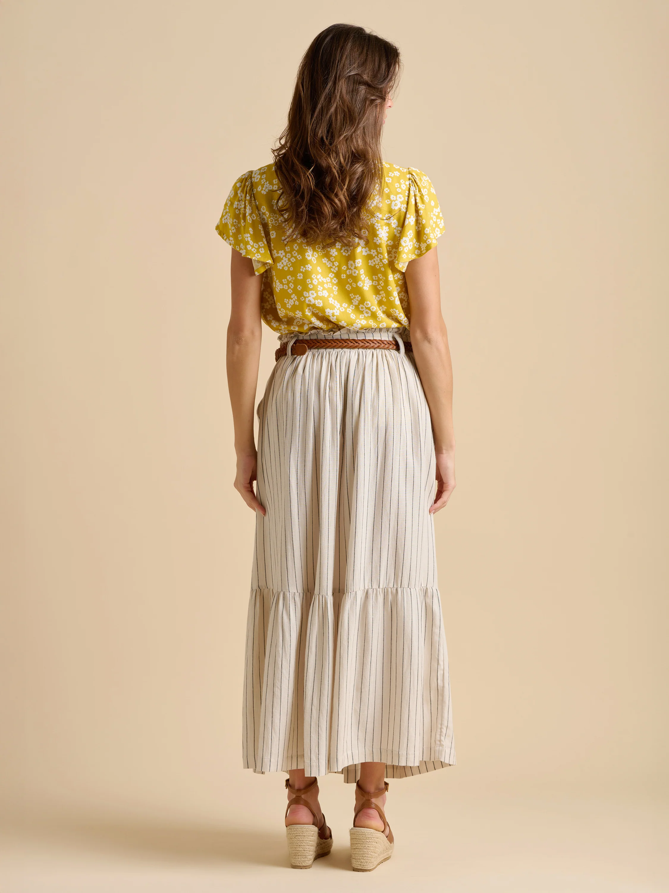 Stripe Paper Bag Skirt - Image 3