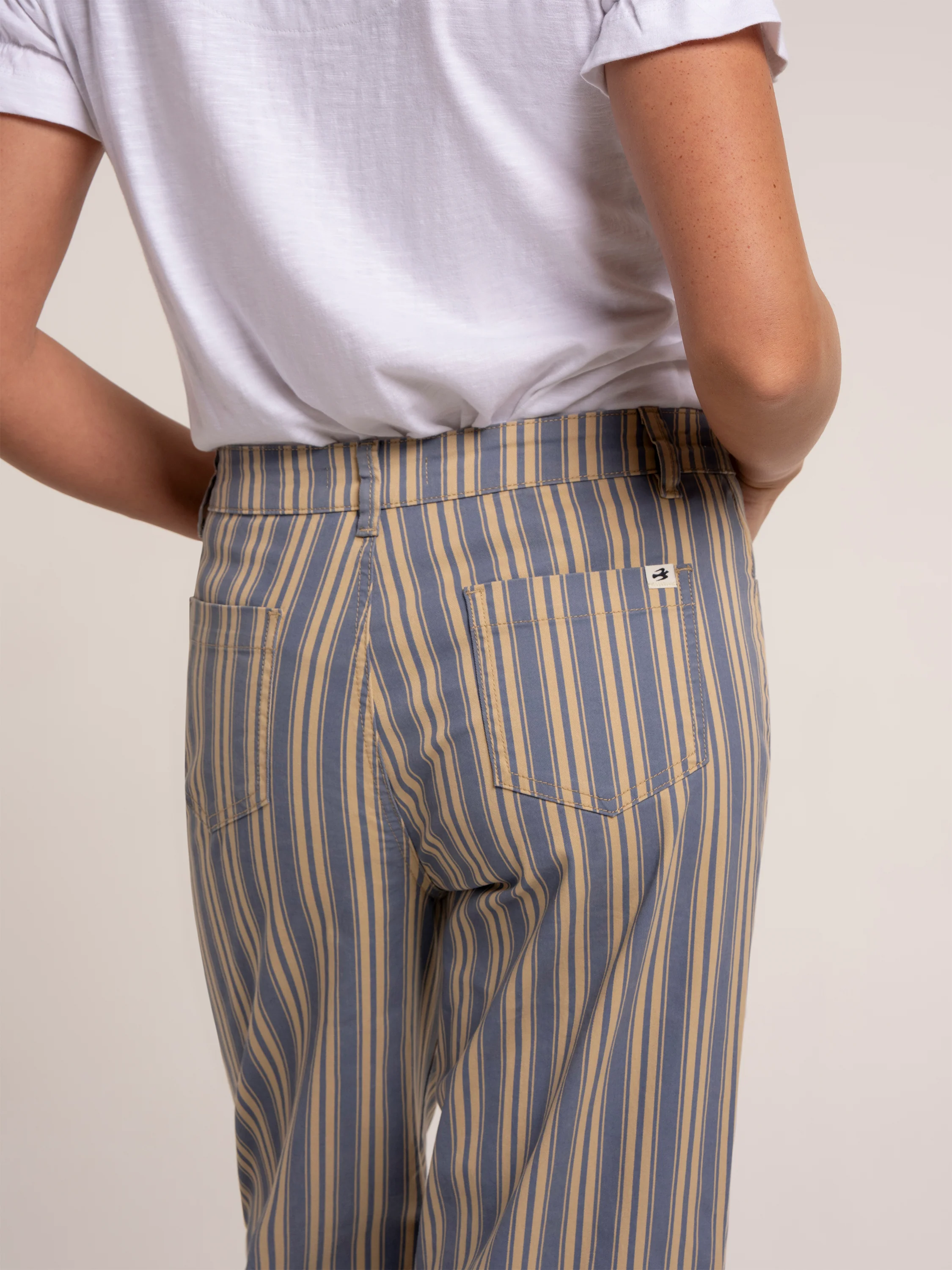 Stripe Straight Leg Jeans - Image 5
