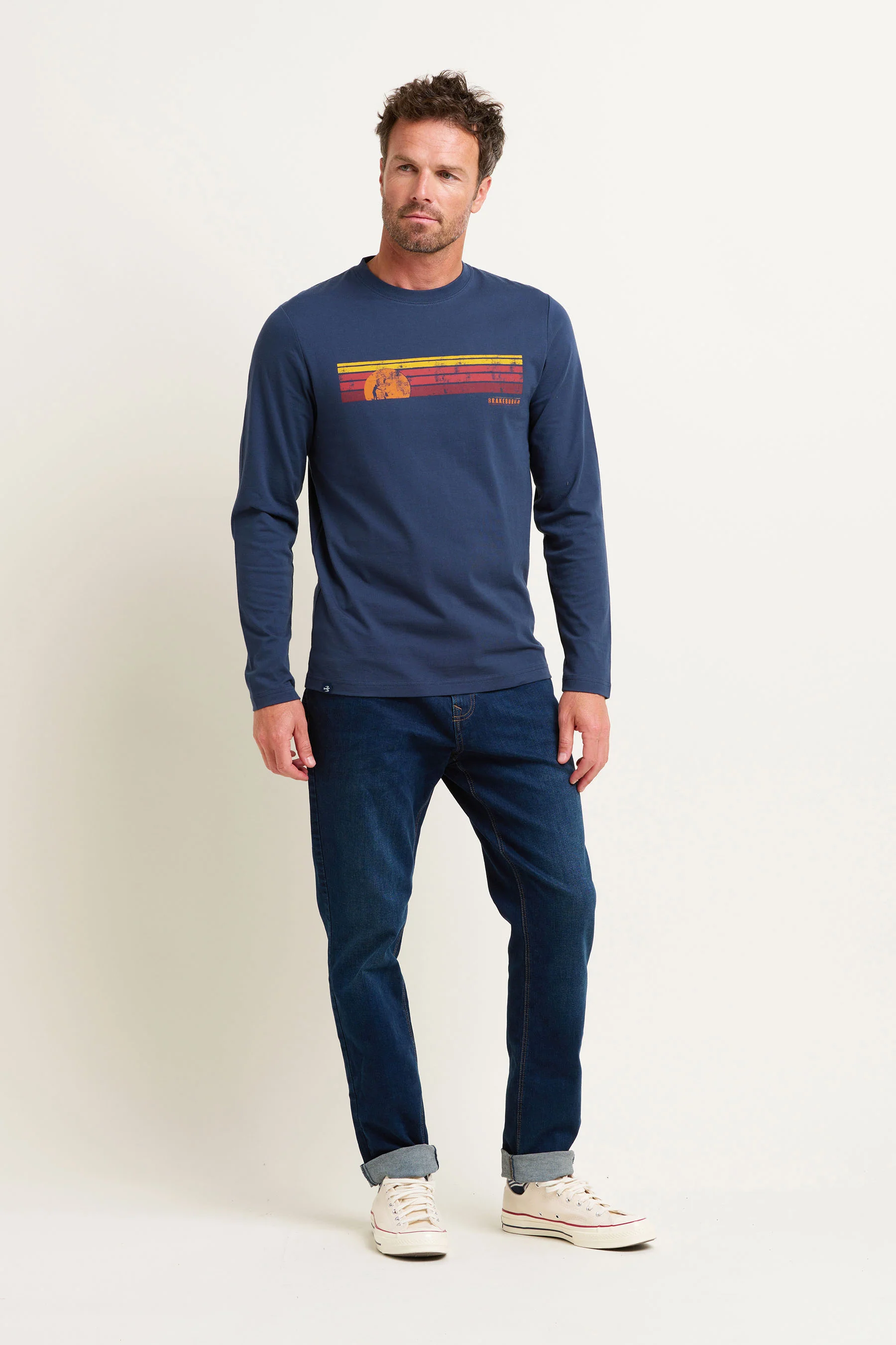 Sunset Stripe Long Sleeve Tee - Image 3