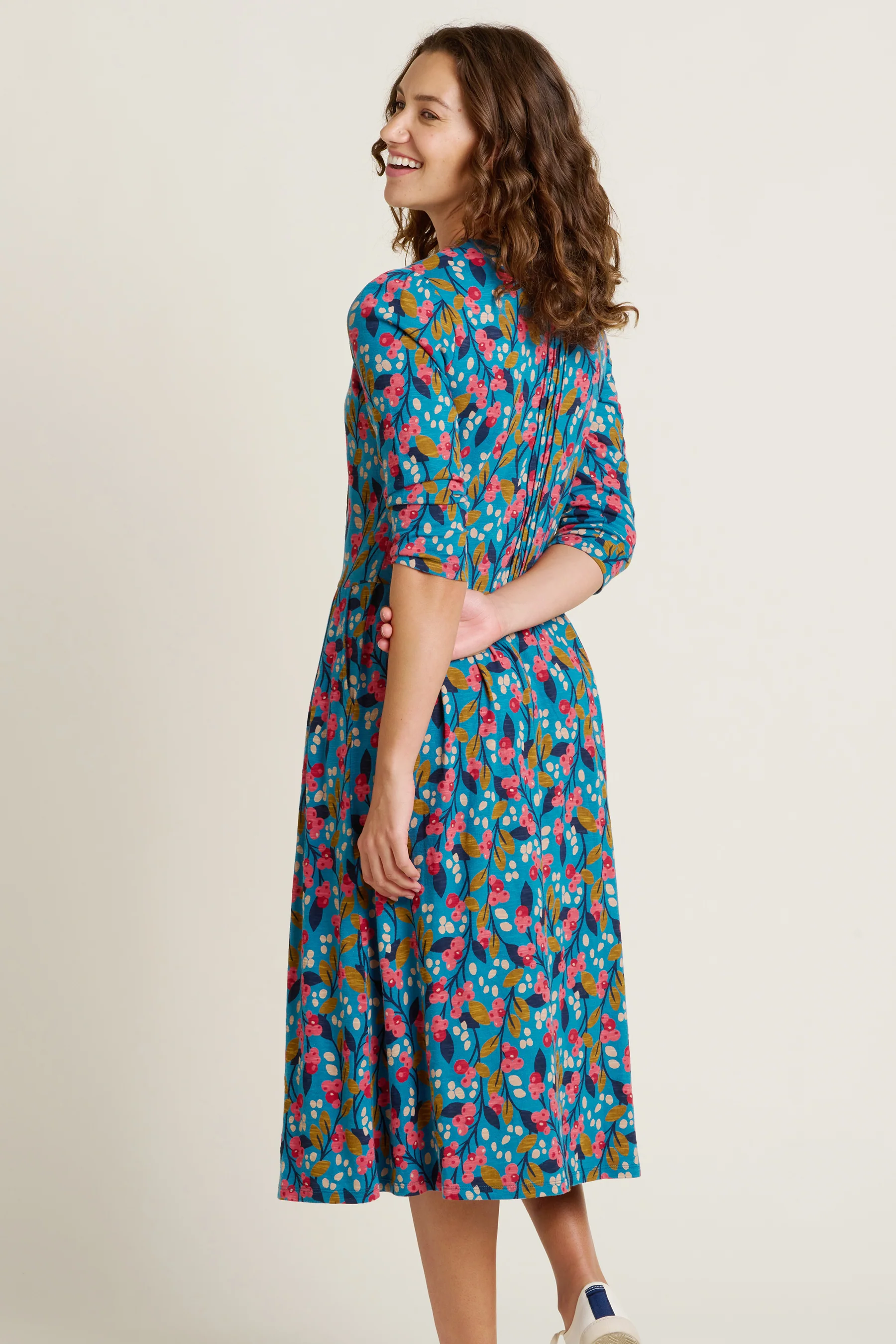 Trailing Berry Midi Dress - Image 2