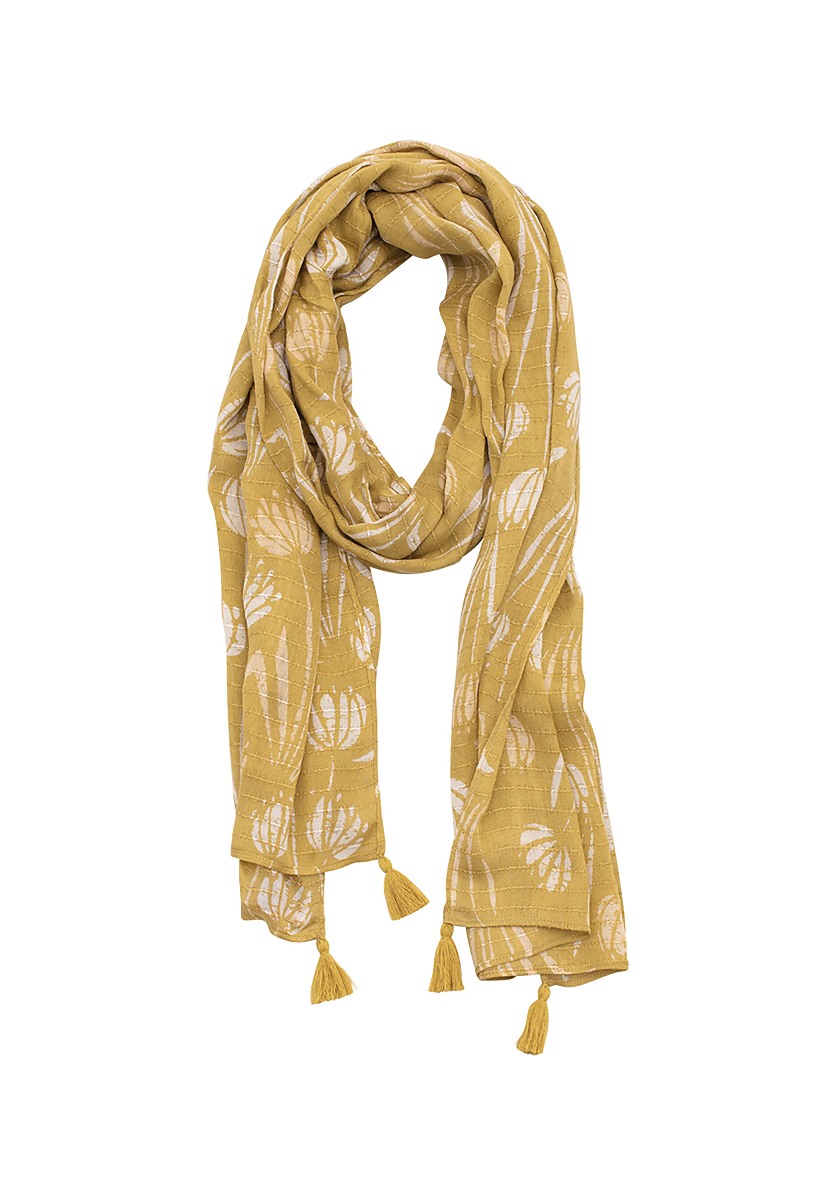 Water Reeds Tassel Scarf - Image 2