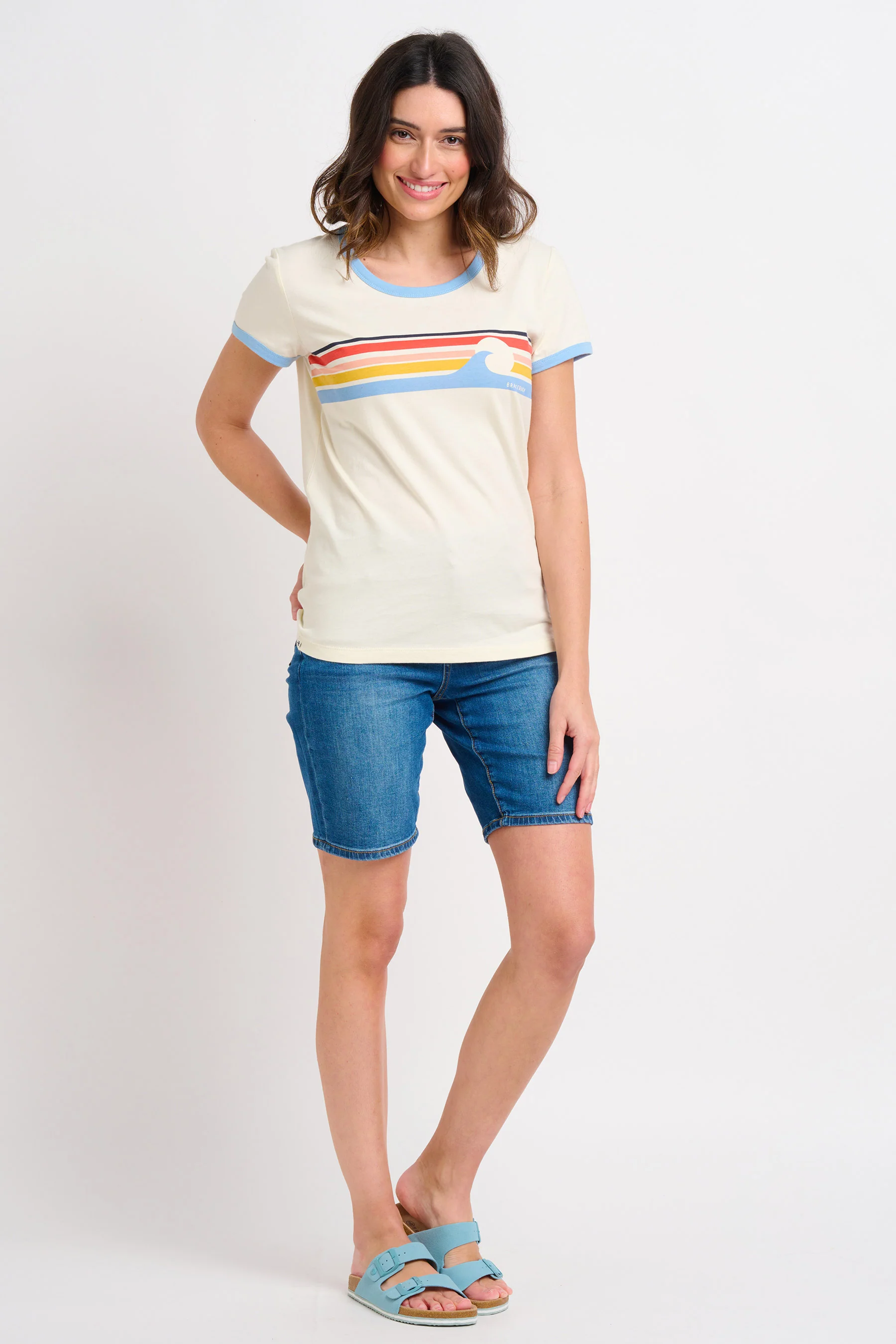 Wave Chest Stripe Tshirt - Image 5