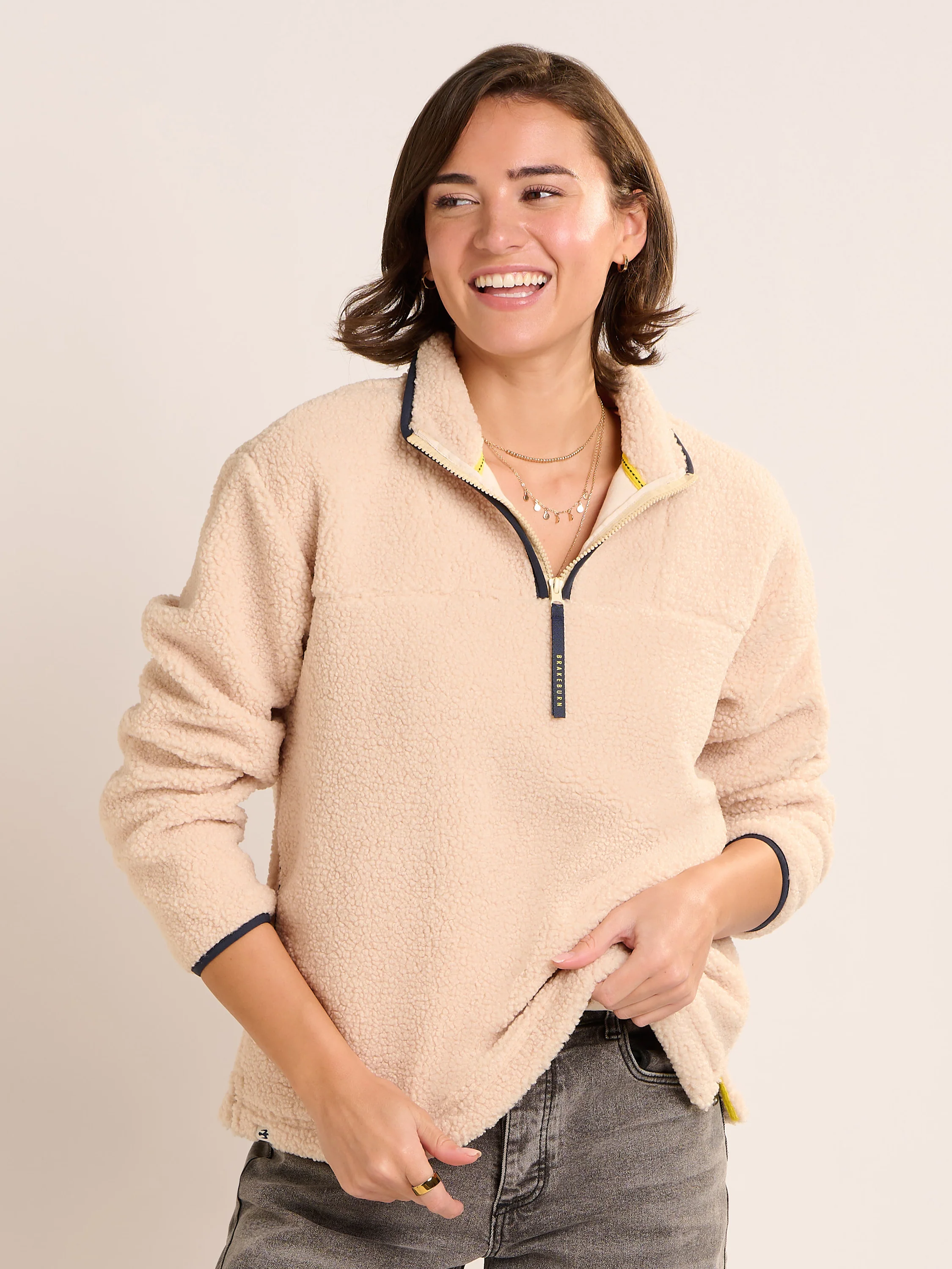 Wey Quarter Zip Borg Fleece
