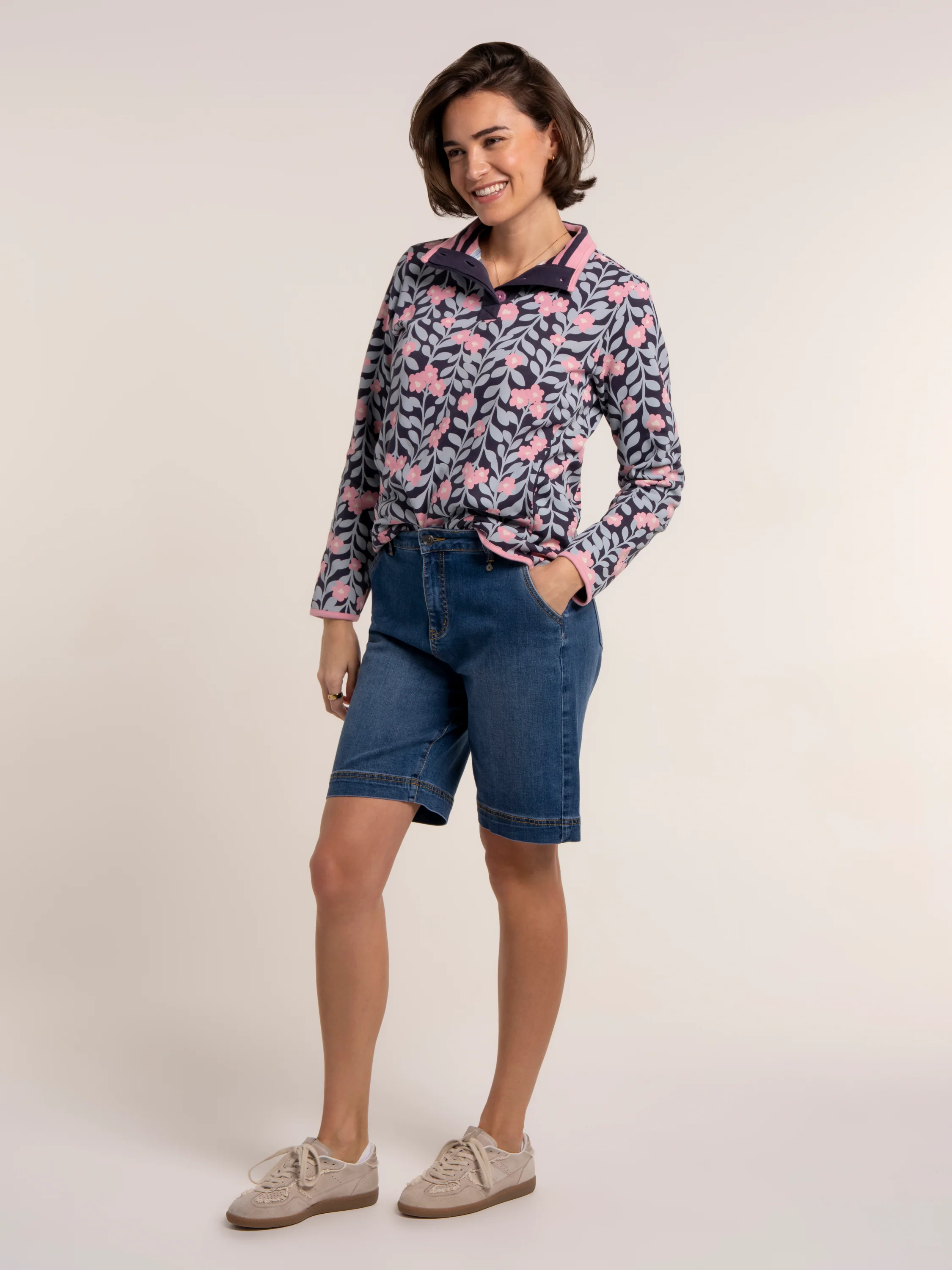 Wide Leg Denim Short - Image 5