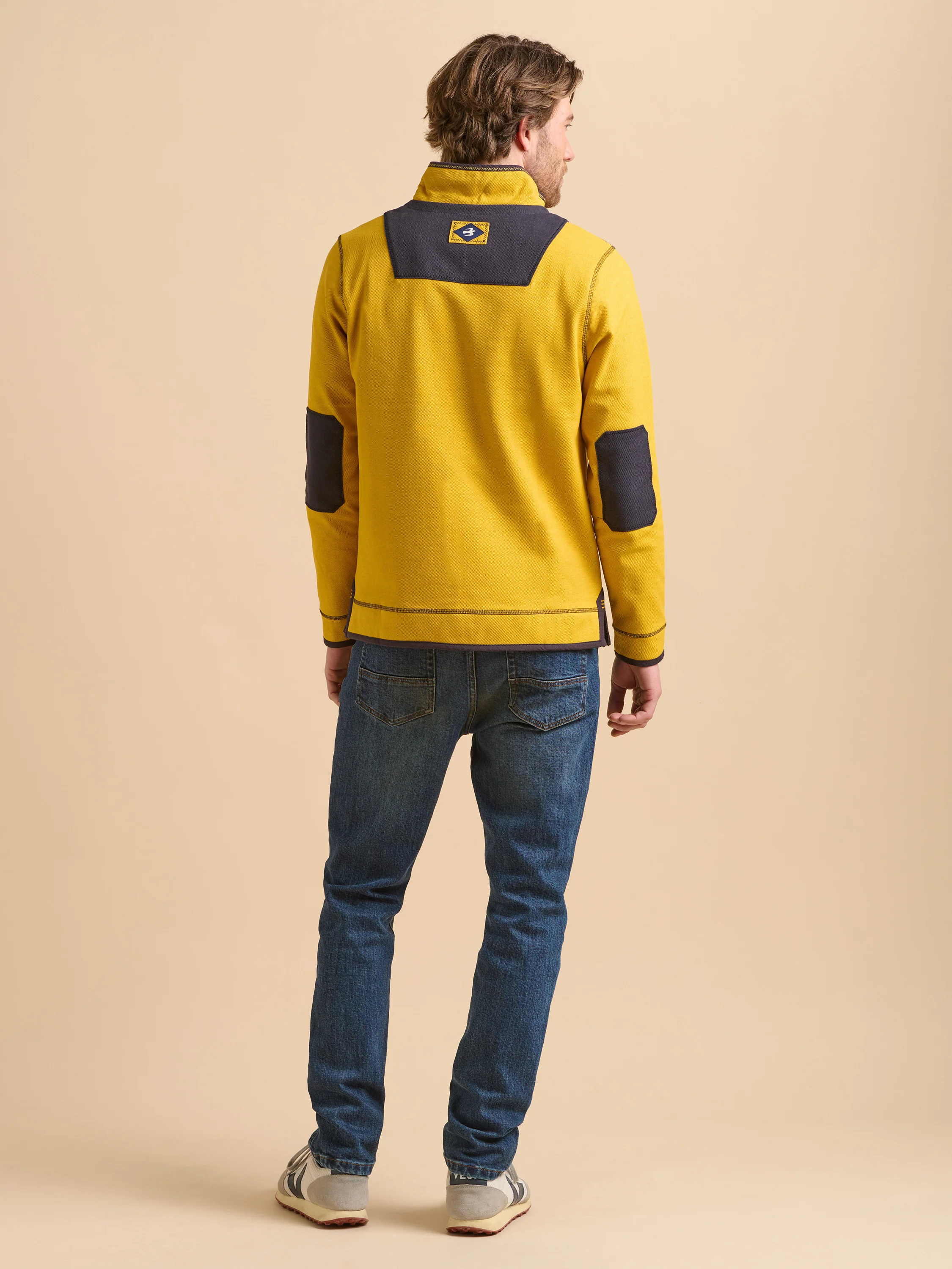 Yellow Pique Quarter Zip - Image 4