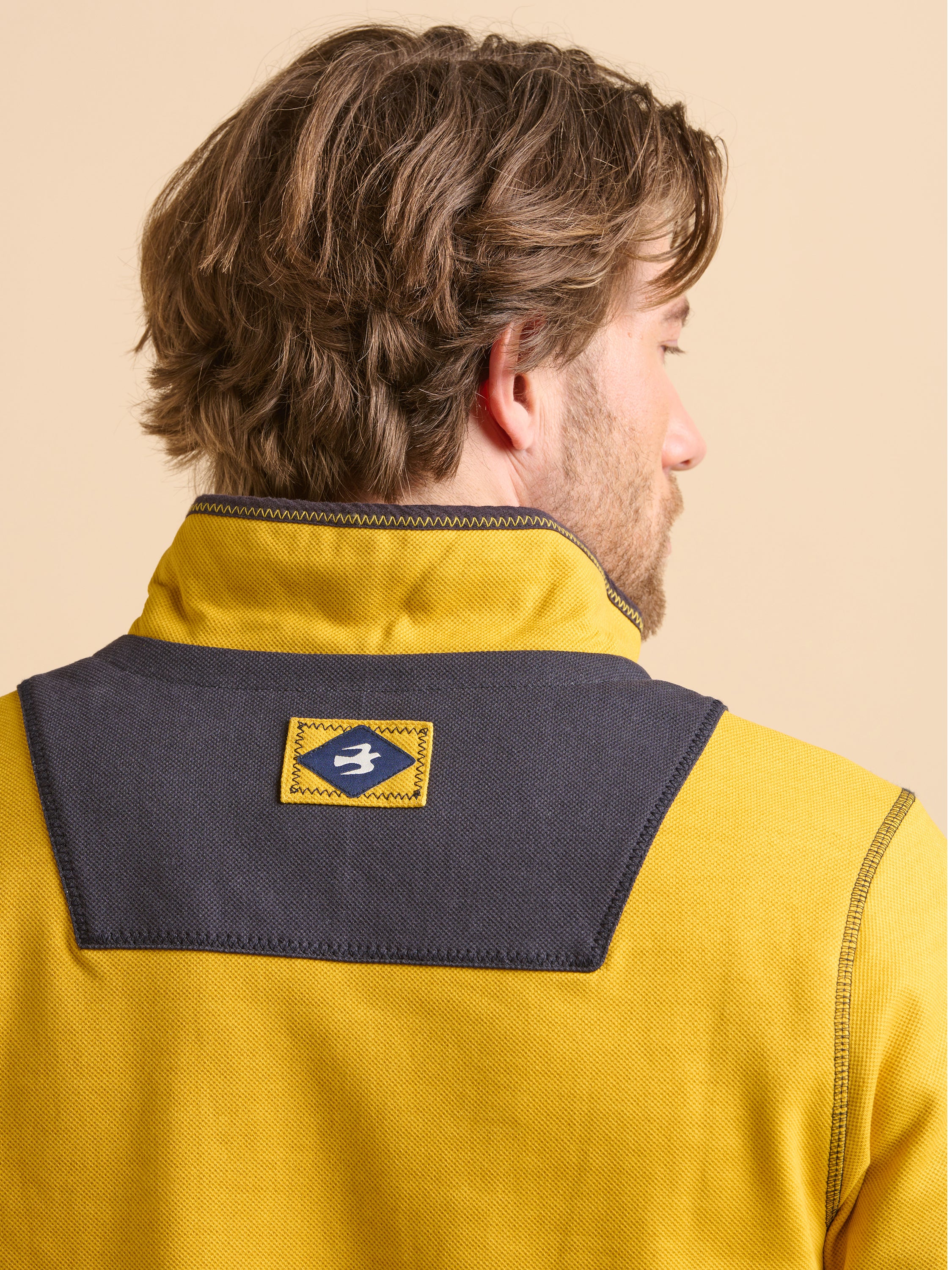 Yellow Pique Quarter Zip - Image 6
