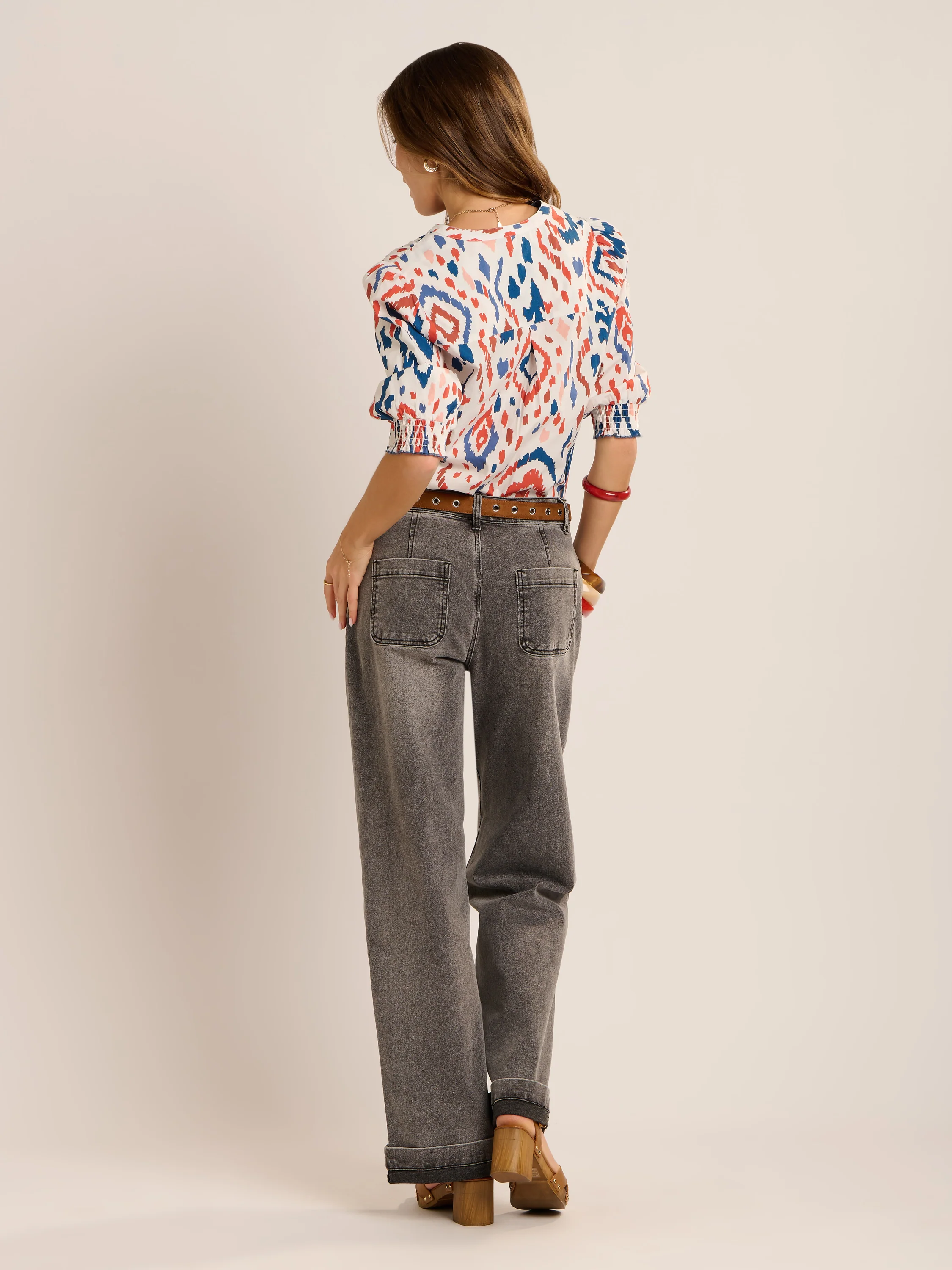 Yuki Ikat Printed Blouse - Image 3