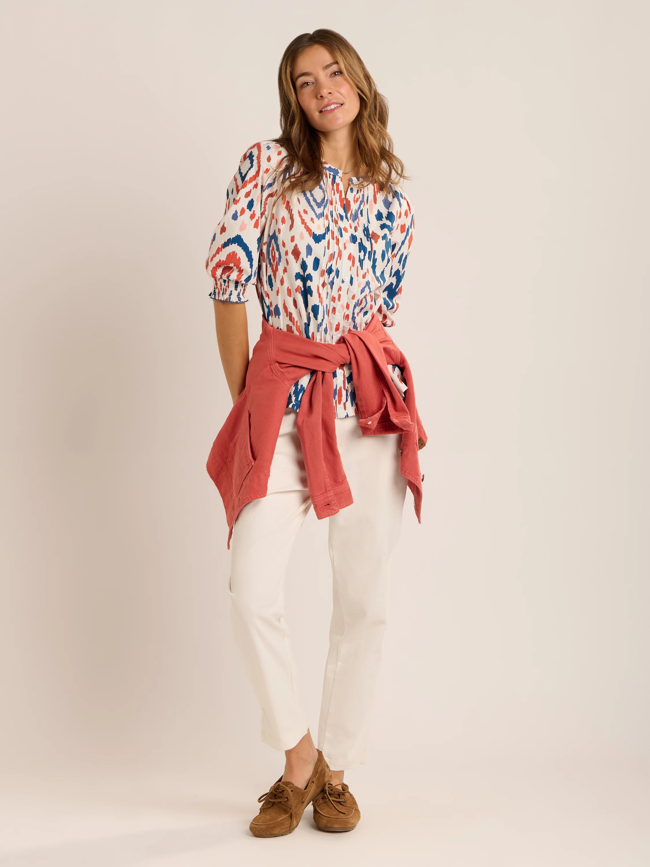 Yuki Ikat Printed Blouse - Image 7