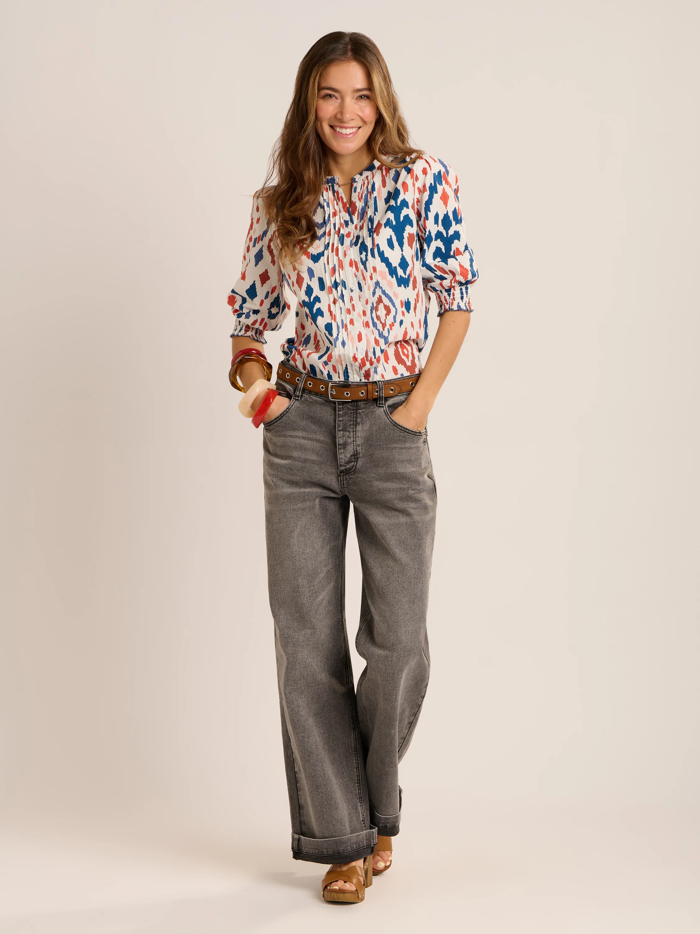 Yuki Ikat Printed Blouse - Image 9